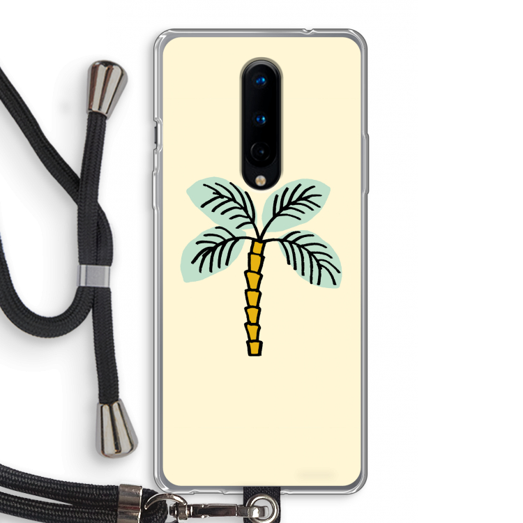 Palmboom: OnePlus 8 Transparant Hoesje met koord