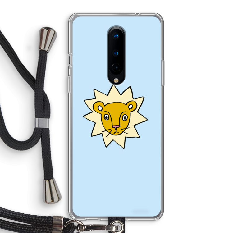 Kleine leeuw: OnePlus 8 Transparant Hoesje met koord