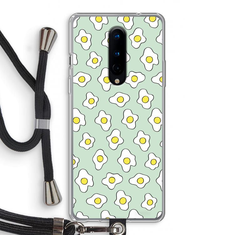 Spiegeleitjes: OnePlus 8 Transparant Hoesje met koord