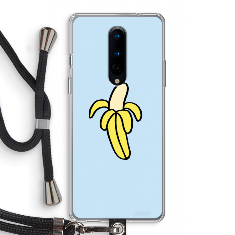 Banana: OnePlus 8 Transparant Hoesje met koord