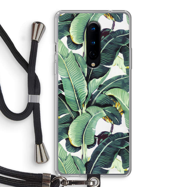 Bananenbladeren: OnePlus 8 Transparant Hoesje met koord