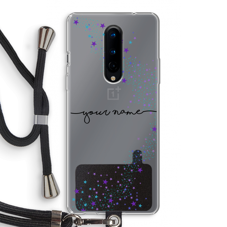 Sterren: OnePlus 8 Transparant Hoesje met koord