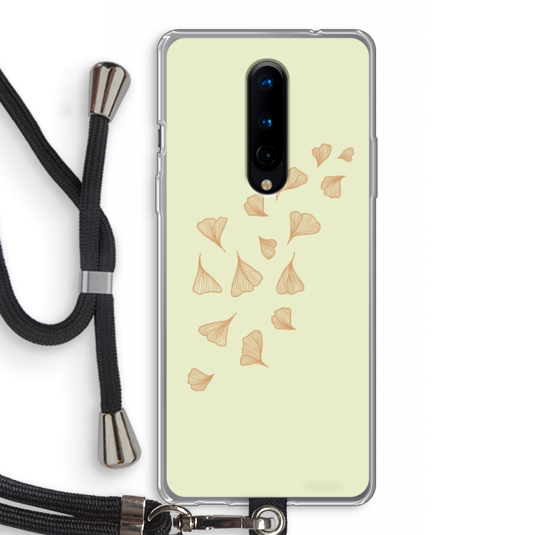 Falling Leaves: OnePlus 8 Transparant Hoesje met koord