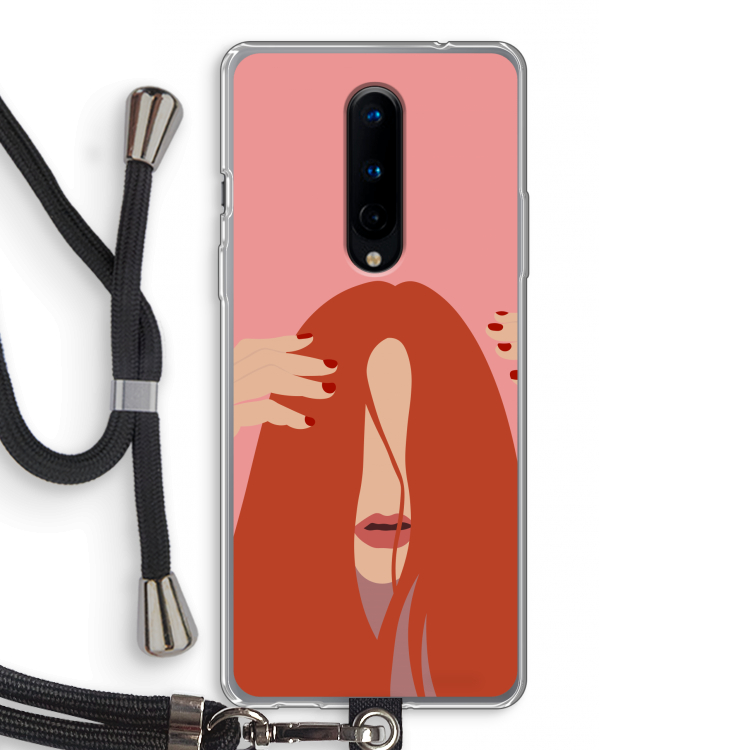 Woke up like this: OnePlus 8 Transparant Hoesje met koord