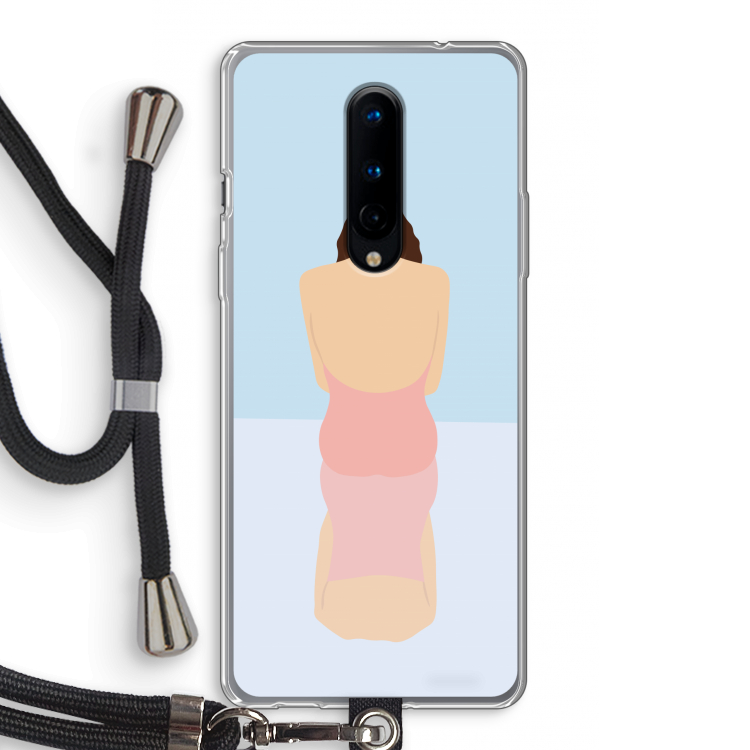 Mirror: OnePlus 8 Transparant Hoesje met koord