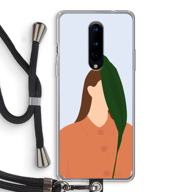 Leaf: OnePlus 8 Transparant Hoesje met koord