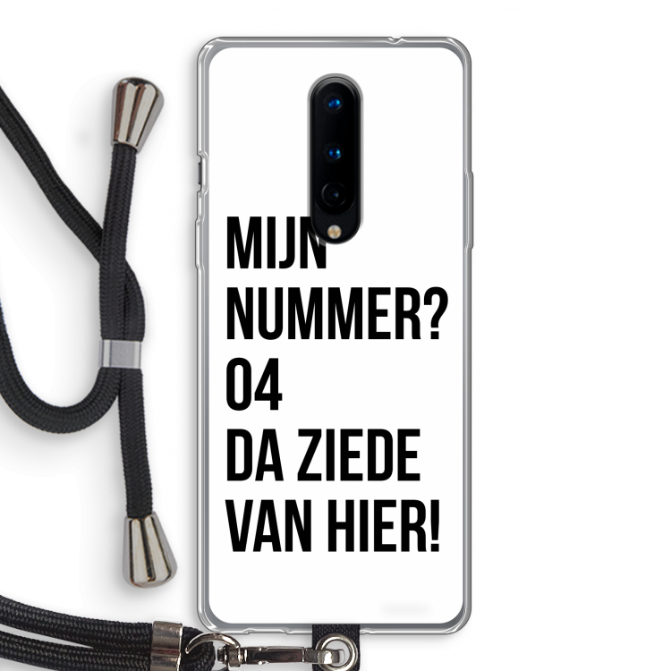Da ziede van hier: OnePlus 8 Transparant Hoesje met koord