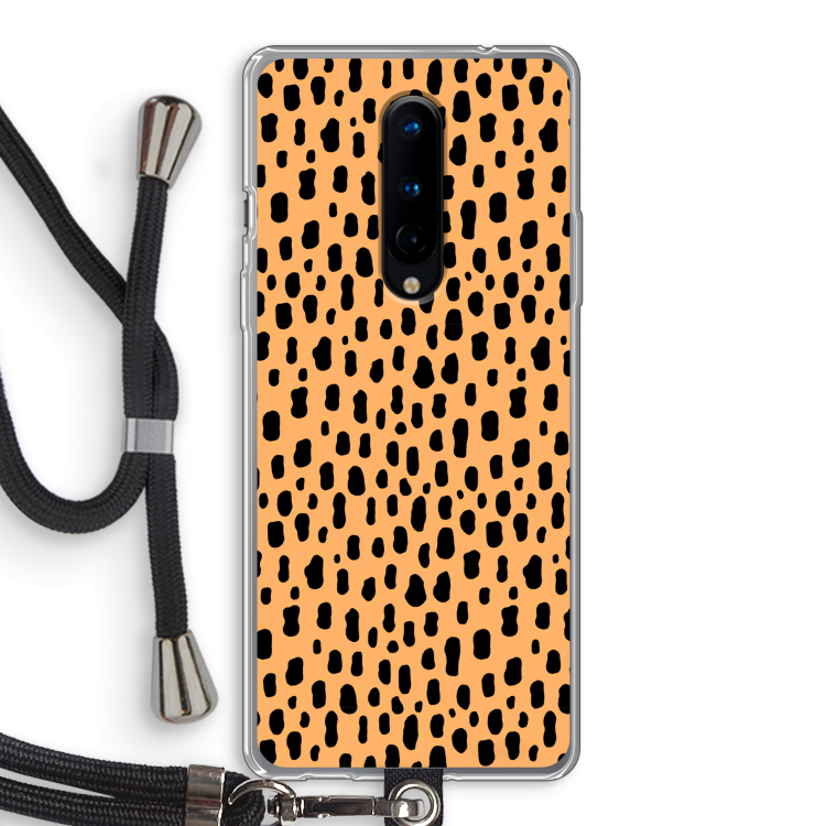 Panter: OnePlus 8 Transparant Hoesje met koord