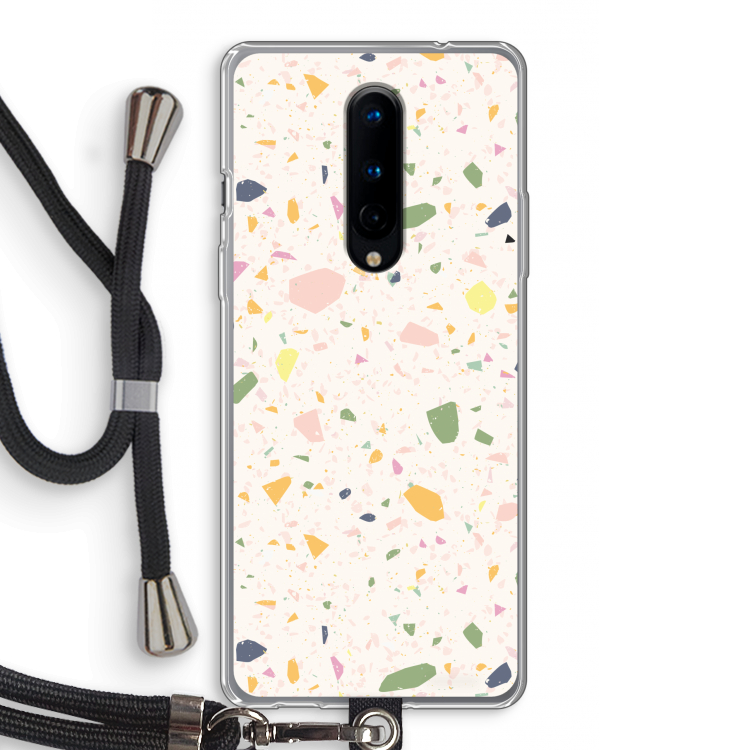 Terrazzo N°21: OnePlus 8 Transparant Hoesje met koord