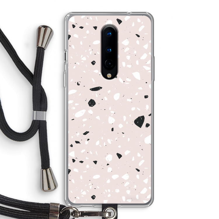 Terrazzo N°20: OnePlus 8 Transparant Hoesje met koord