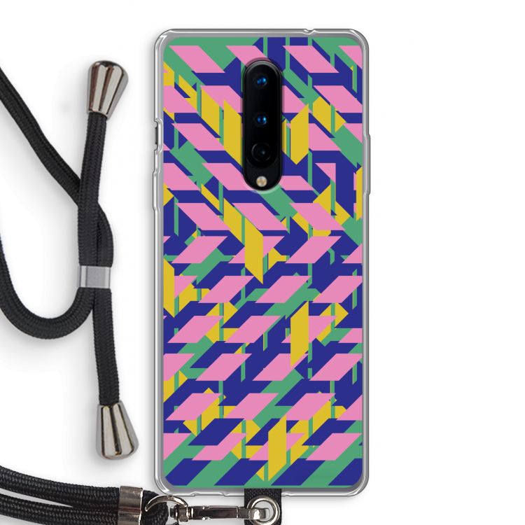 Skew Blush 1: OnePlus 8 Transparant Hoesje met koord