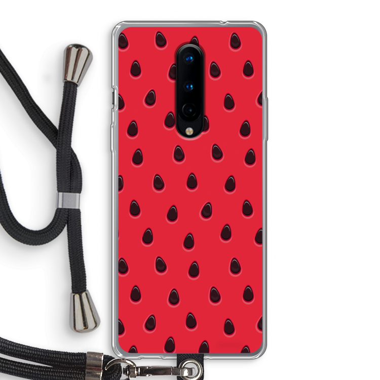 Watermelon: OnePlus 8 Transparant Hoesje met koord