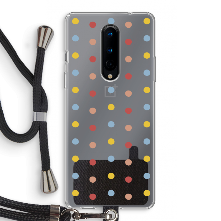 Bollen: OnePlus 8 Transparant Hoesje met koord