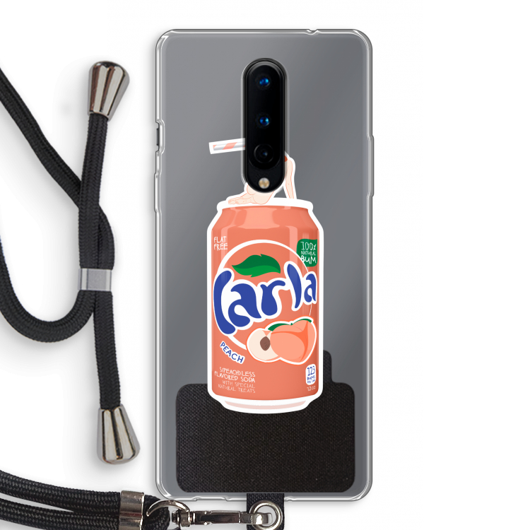 S(peach)less: OnePlus 8 Transparant Hoesje met koord