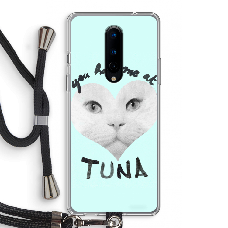 You had me at tuna: OnePlus 8 Transparant Hoesje met koord