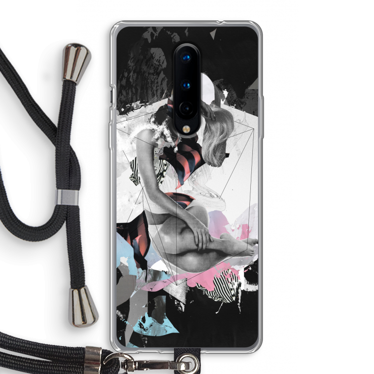 Camouflage de sommeil: OnePlus 8 Transparant Hoesje met koord