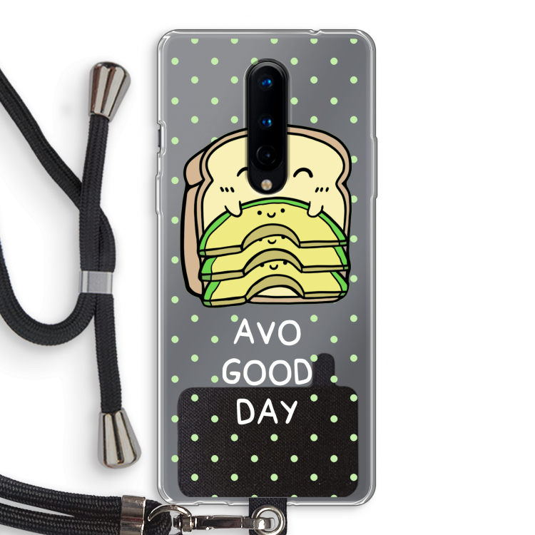 Avo Good Day: OnePlus 8 Transparant Hoesje met koord