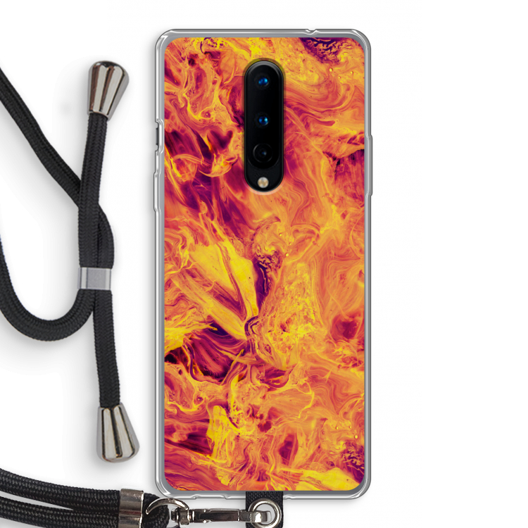 Eternal Fire: OnePlus 8 Transparant Hoesje met koord