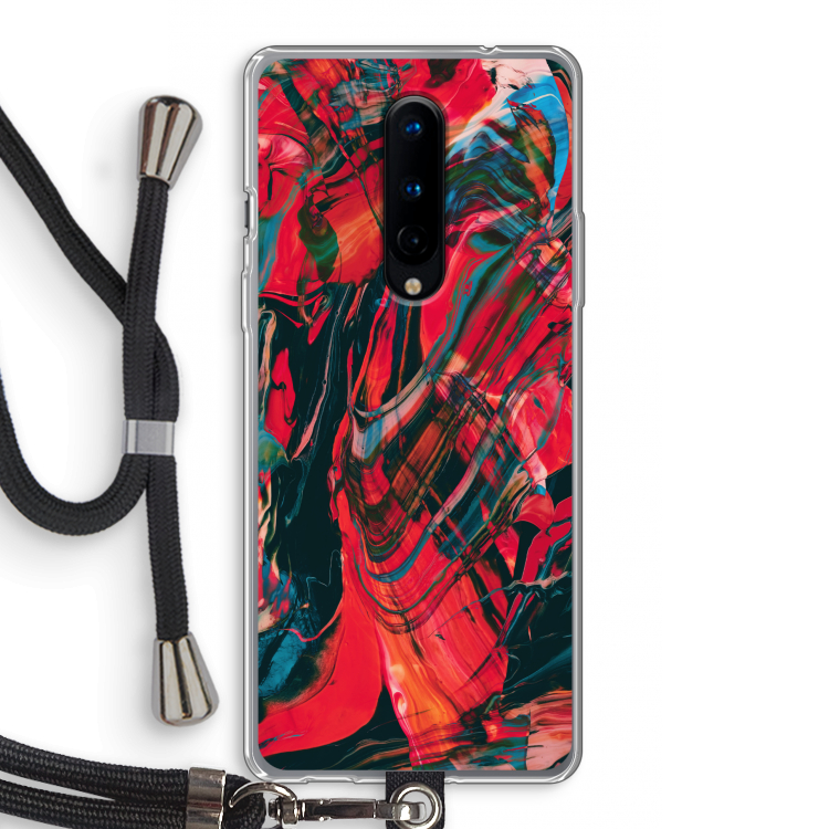 Endless Descent: OnePlus 8 Transparant Hoesje met koord