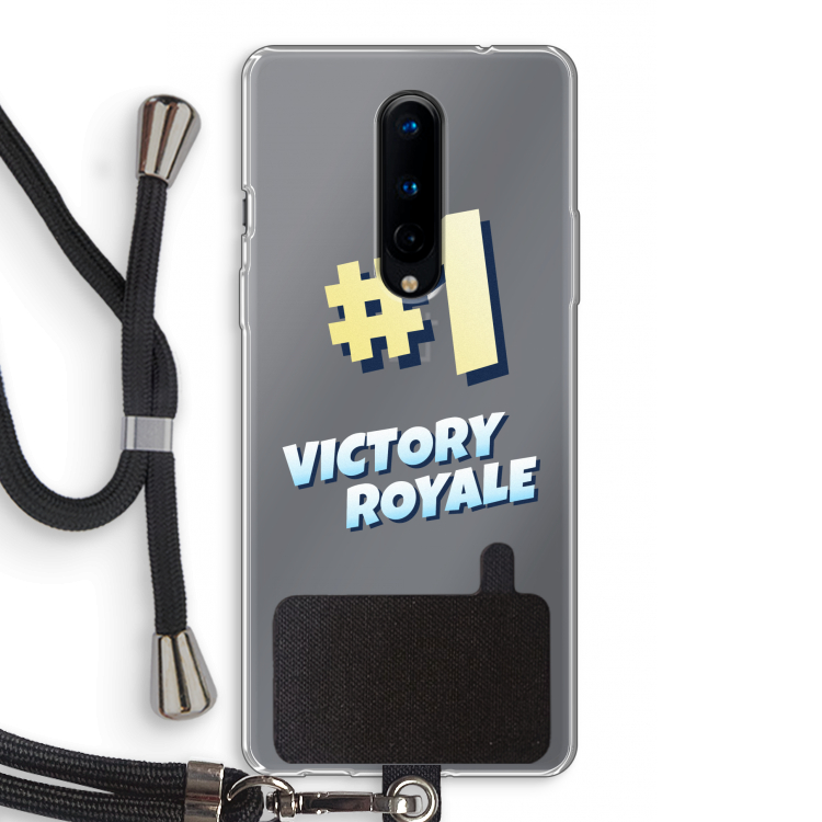 Victory Royale: OnePlus 8 Transparant Hoesje met koord