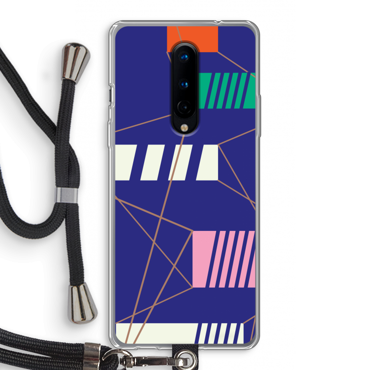 Gestalte 5: OnePlus 8 Transparant Hoesje met koord