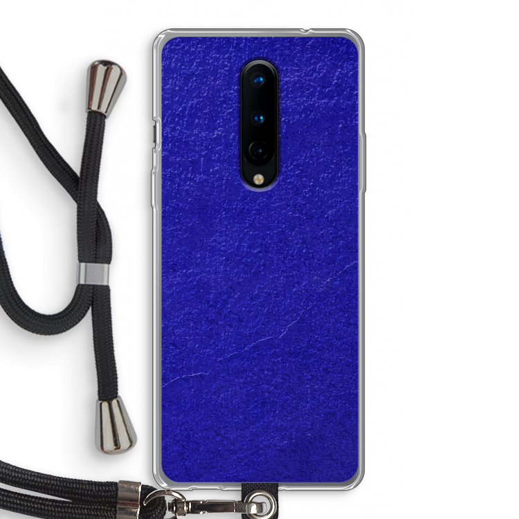 Majorelle Blue: OnePlus 8 Transparant Hoesje met koord