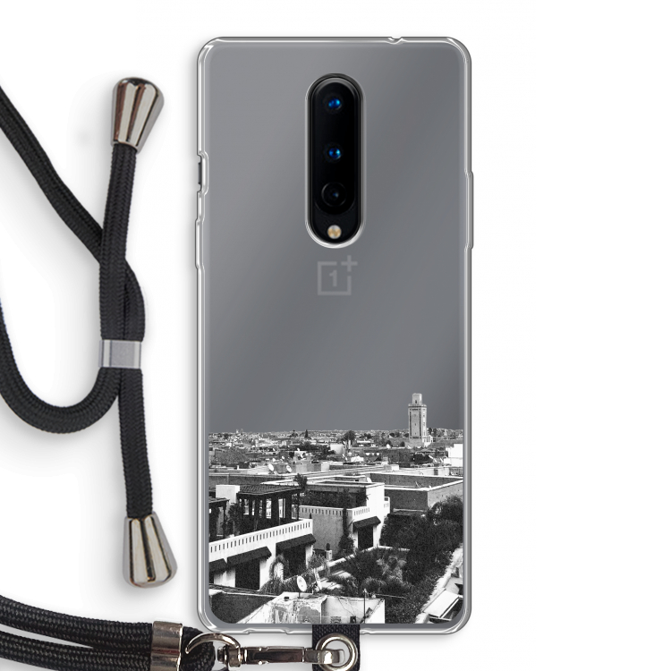 Marrakech Skyline : OnePlus 8 Transparant Hoesje met koord
