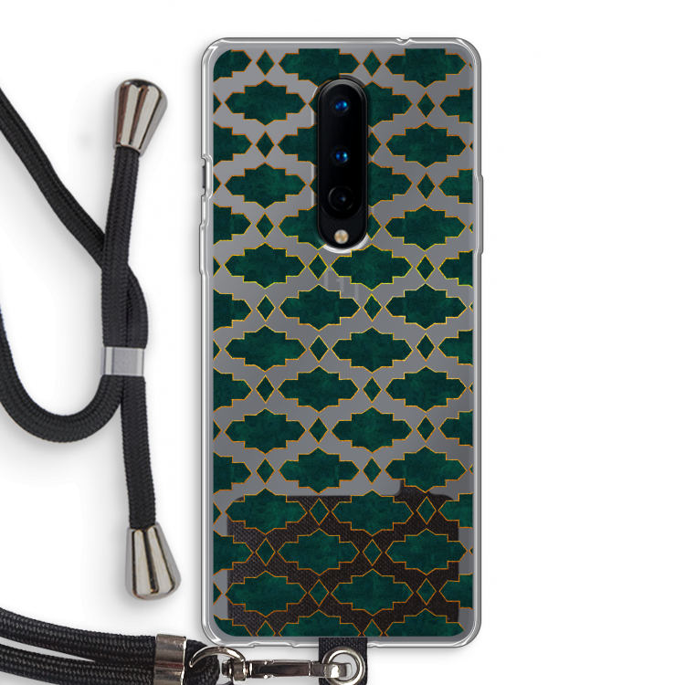 Moroccan tiles: OnePlus 8 Transparant Hoesje met koord
