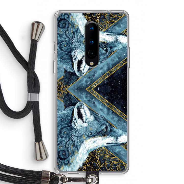 Golden Fox: OnePlus 8 Transparant Hoesje met koord