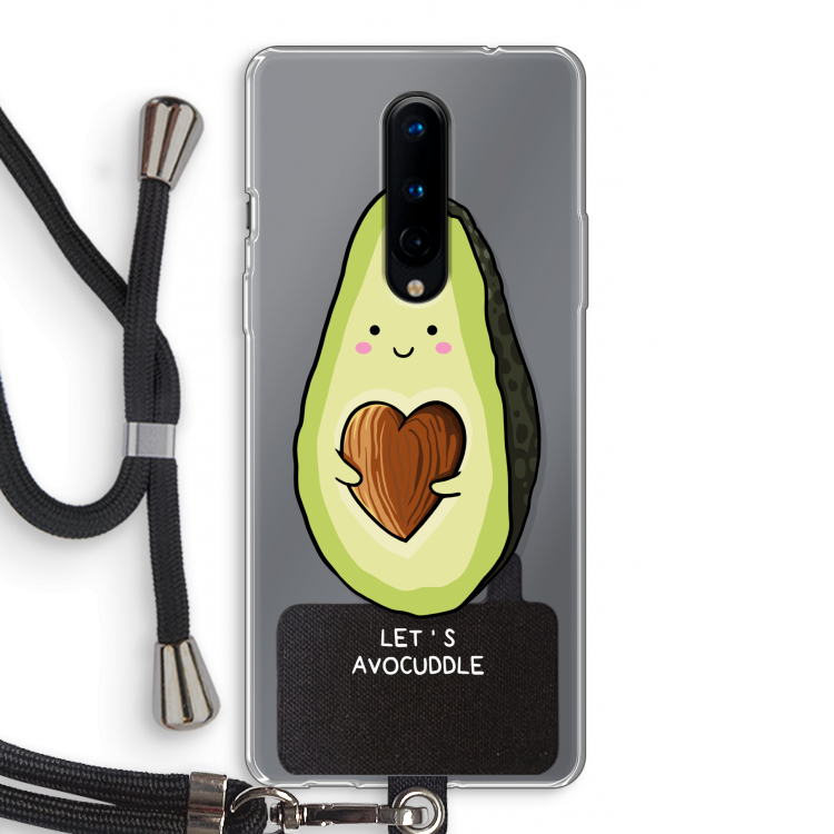 Avocuddle: OnePlus 8 Transparant Hoesje met koord