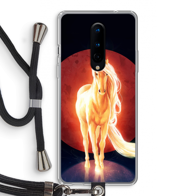 Last Unicorn: OnePlus 8 Transparant Hoesje met koord