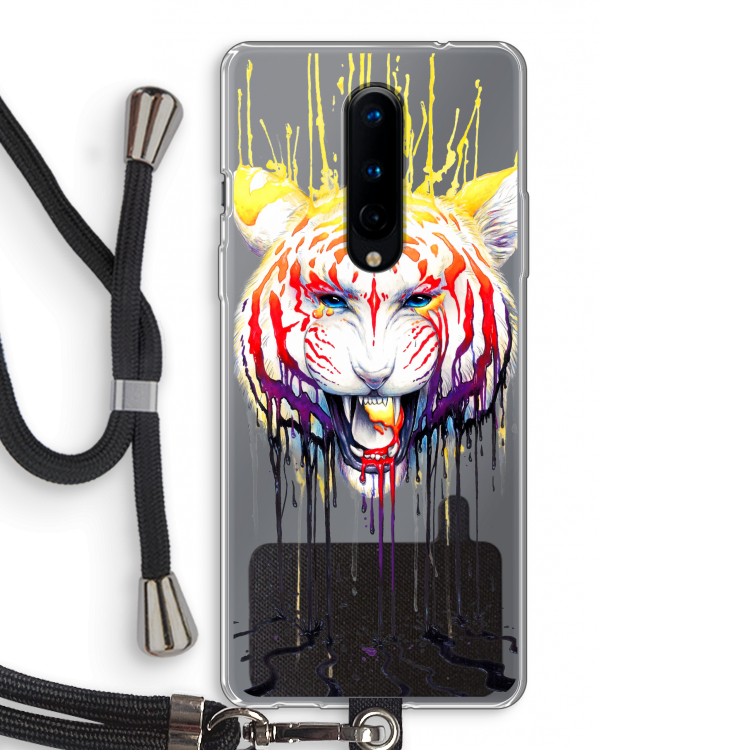 Fading: OnePlus 8 Transparant Hoesje met koord