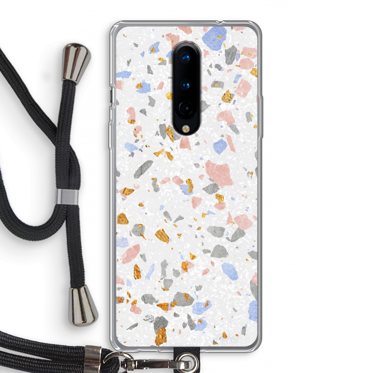 Terrazzo N°8: OnePlus 8 Transparant Hoesje met koord
