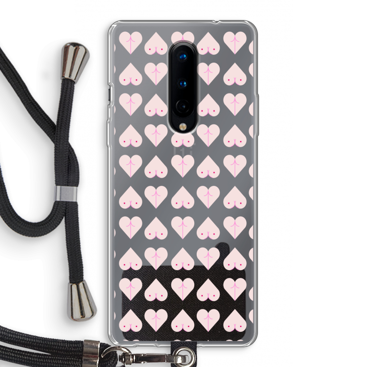 Ass 'n Titties: OnePlus 8 Transparant Hoesje met koord