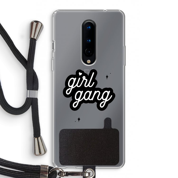 Girl Gang: OnePlus 8 Transparant Hoesje met koord