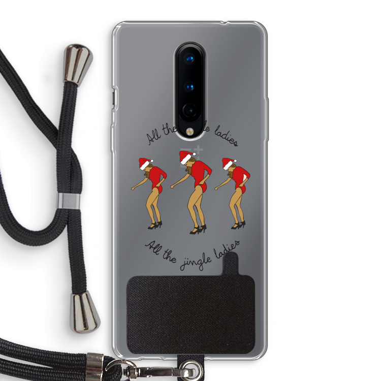 Jingle Ladies: OnePlus 8 Transparant Hoesje met koord