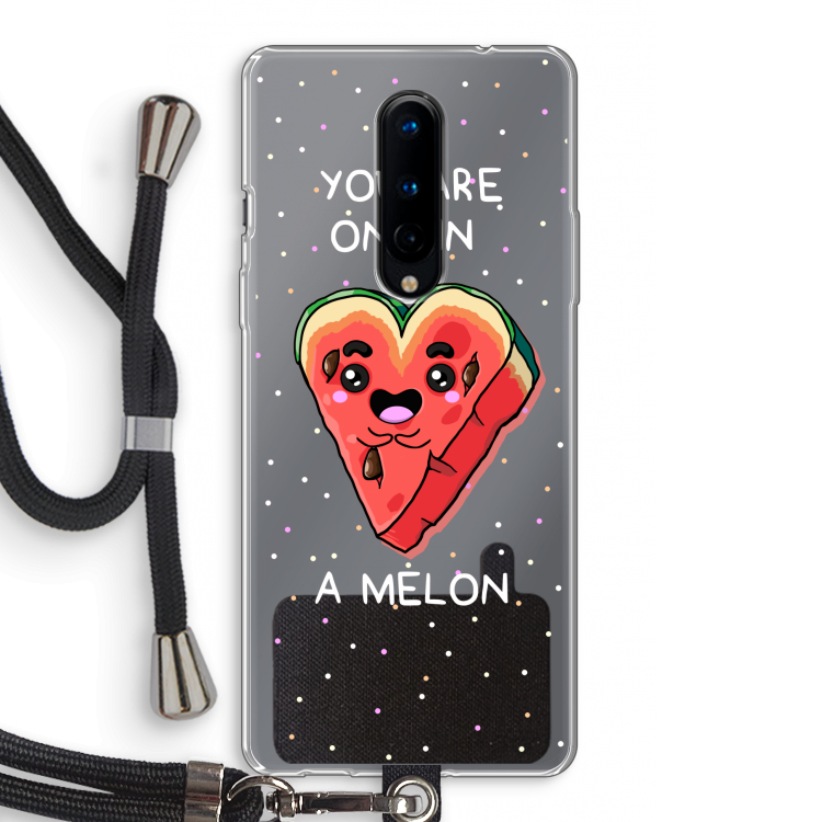 One In A Melon: OnePlus 8 Transparant Hoesje met koord