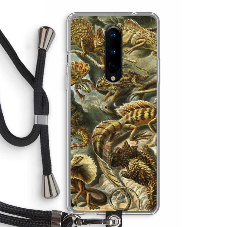 Haeckel Lacertilia: OnePlus 8 Transparant Hoesje met koord