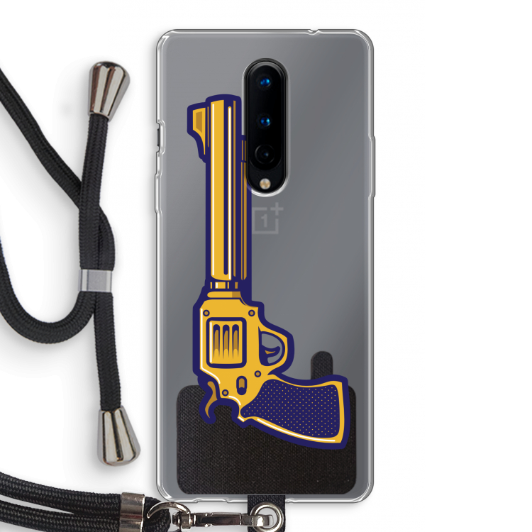 Pew Pew Pew: OnePlus 8 Transparant Hoesje met koord