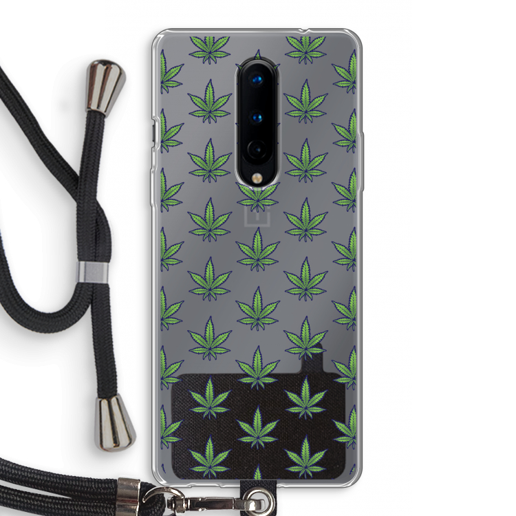 Weed: OnePlus 8 Transparant Hoesje met koord
