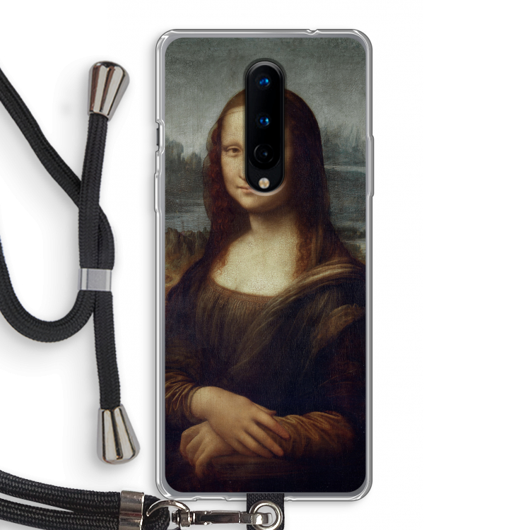 Mona Lisa: OnePlus 8 Transparant Hoesje met koord