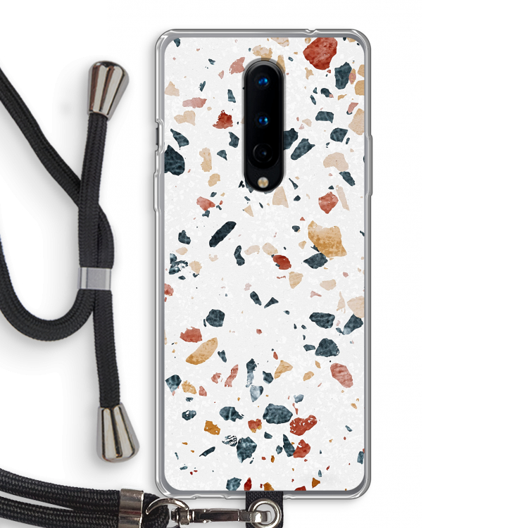 Terrazzo N°4: OnePlus 8 Transparant Hoesje met koord