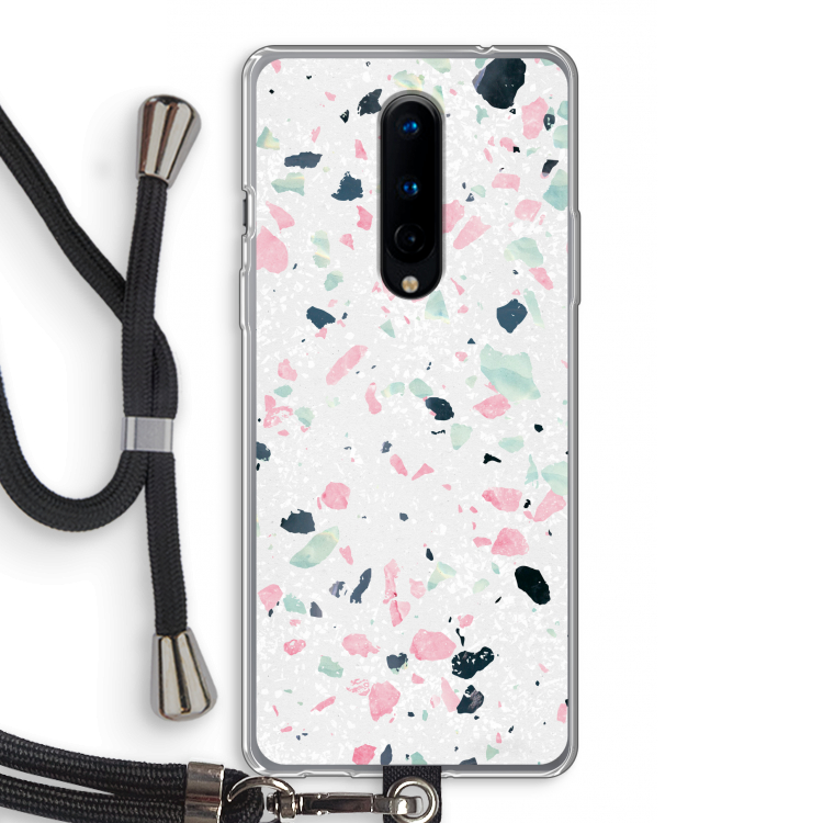 Terrazzo N°3: OnePlus 8 Transparant Hoesje met koord