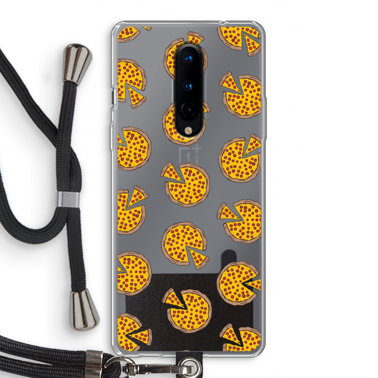 You Had Me At Pizza: OnePlus 8 Transparant Hoesje met koord
