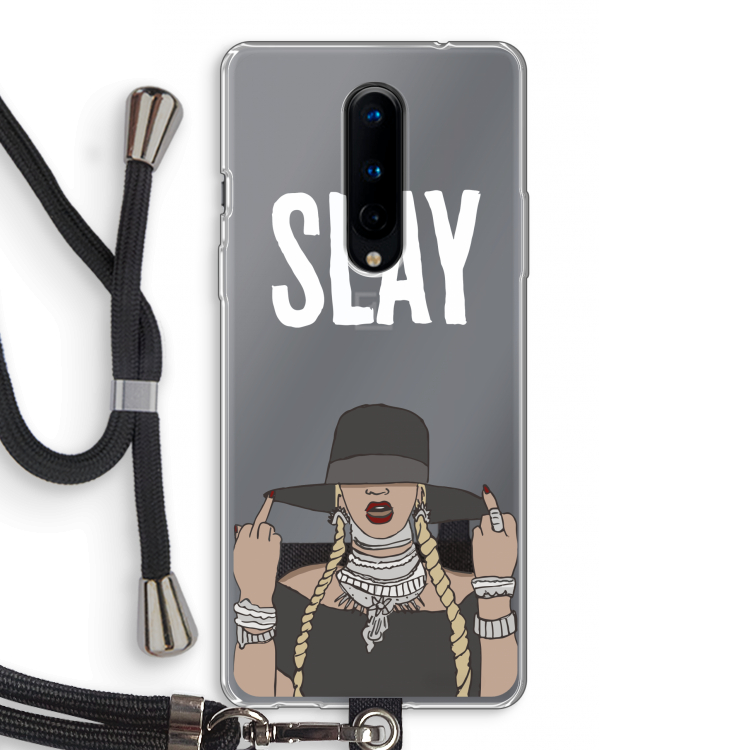 Slay All Day: OnePlus 8 Transparant Hoesje met koord