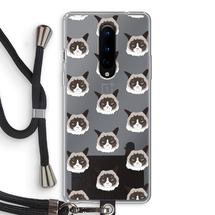 It's a Purrr Case: OnePlus 8 Transparant Hoesje met koord