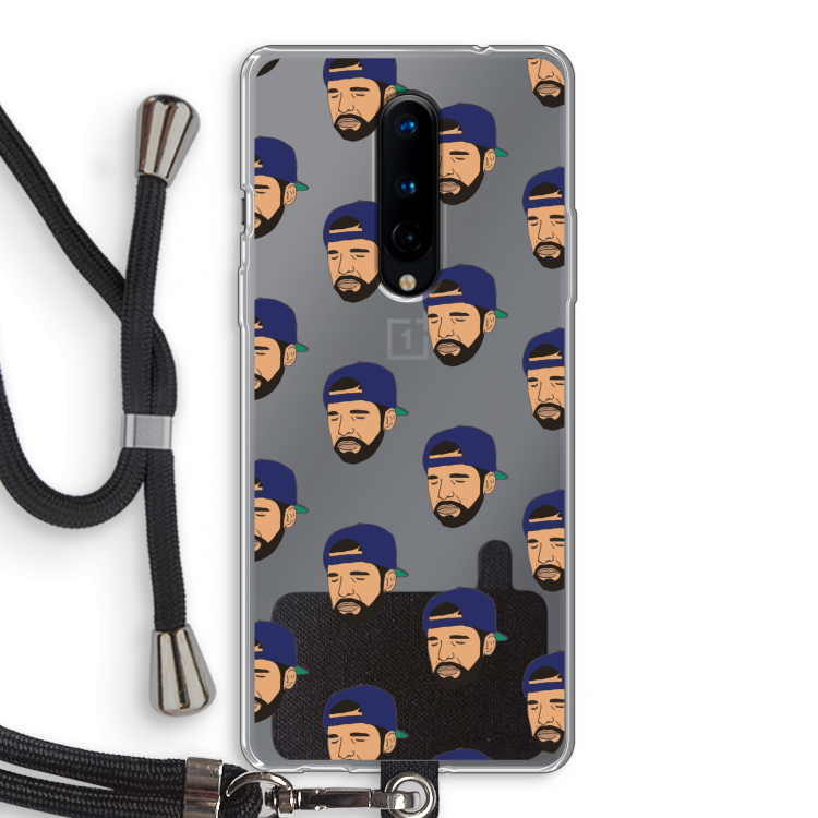 Drake Away: OnePlus 8 Transparant Hoesje met koord