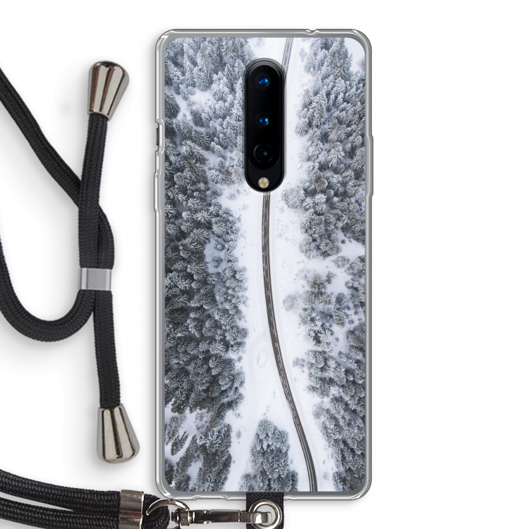 Snøfall: OnePlus 8 Transparant Hoesje met koord