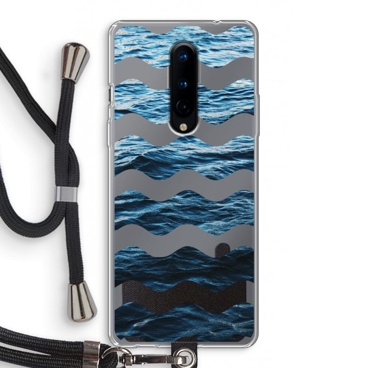 Oceaan: OnePlus 8 Transparant Hoesje met koord