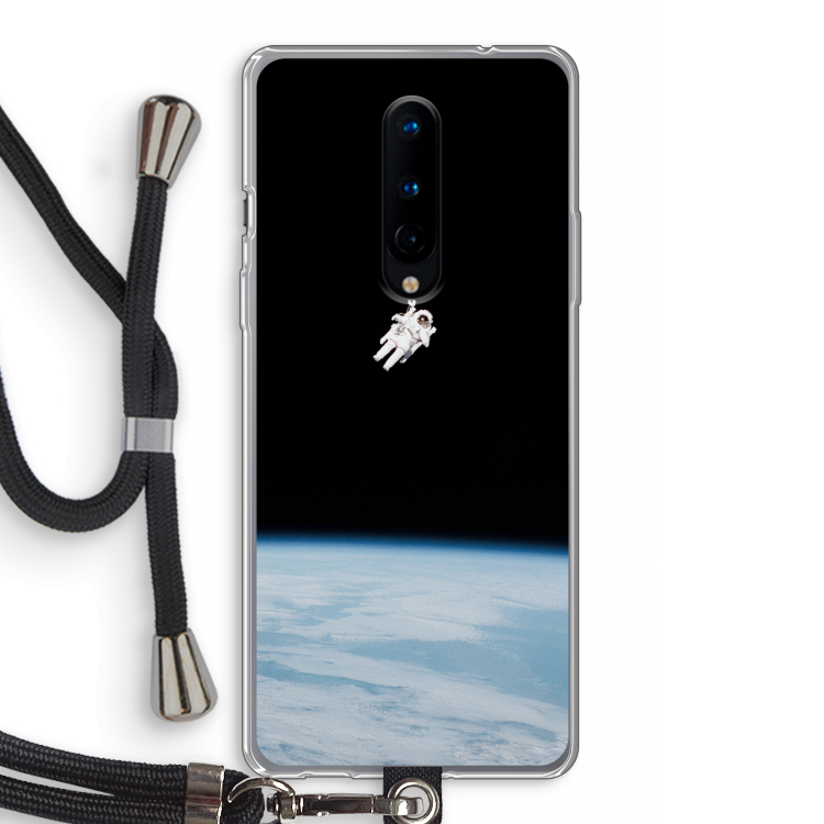 Alone in Space: OnePlus 8 Transparant Hoesje met koord